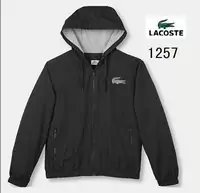 jaqueta lacoste classic 2013 homem hoodie coton l1257 noir